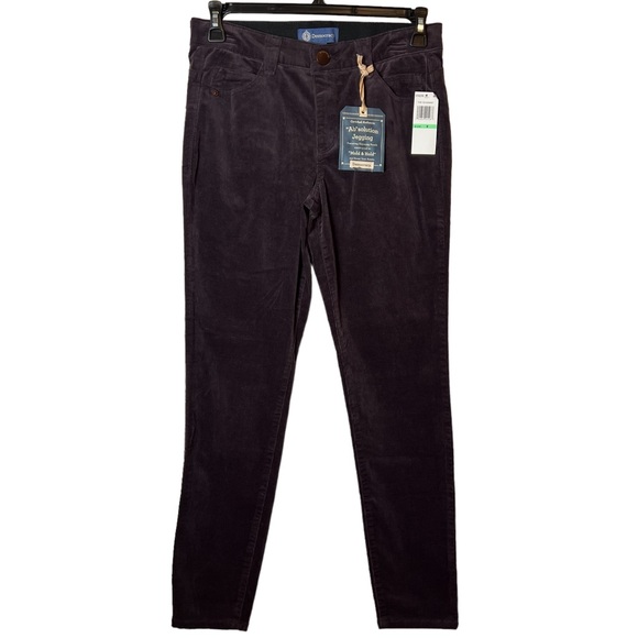 Democracy Corduroy Purple Jeggings Ab Solutions Pants - Picture 1 of 12